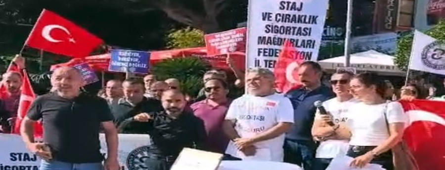 Staj mağdurları Antalya’dan seslerini yükseltti!
